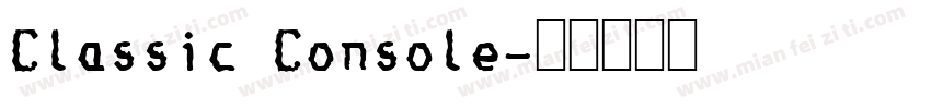 Classic Console字体转换